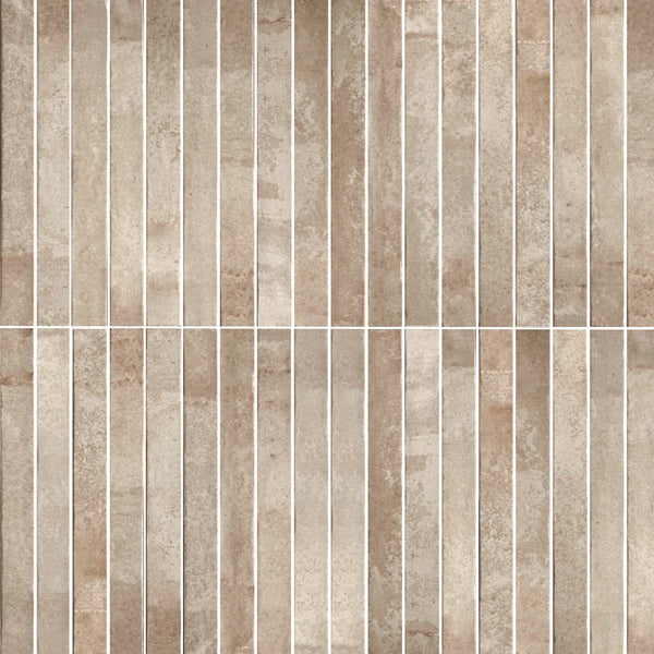 Aria 2" x 18" Crema Porcelain Glossy Tile