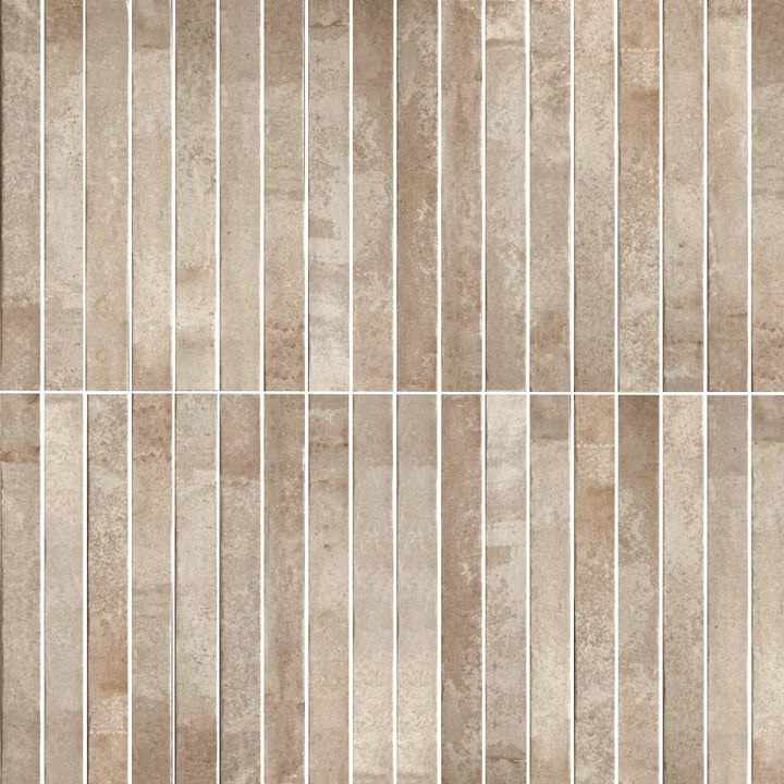 Aria 2" x 18" Crema Porcelain Glossy Tile