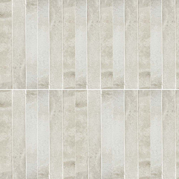Aria 2" x 18" Fog Porcelain Glossy Tile