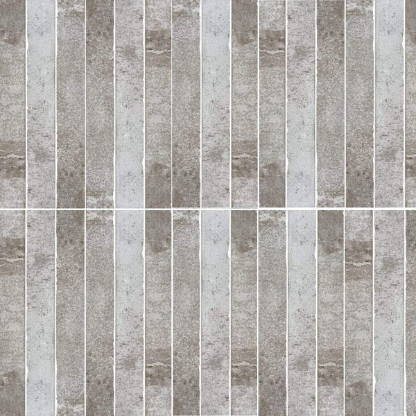 Aria 2" x 18" Grigio Porcelain Glossy Tile
