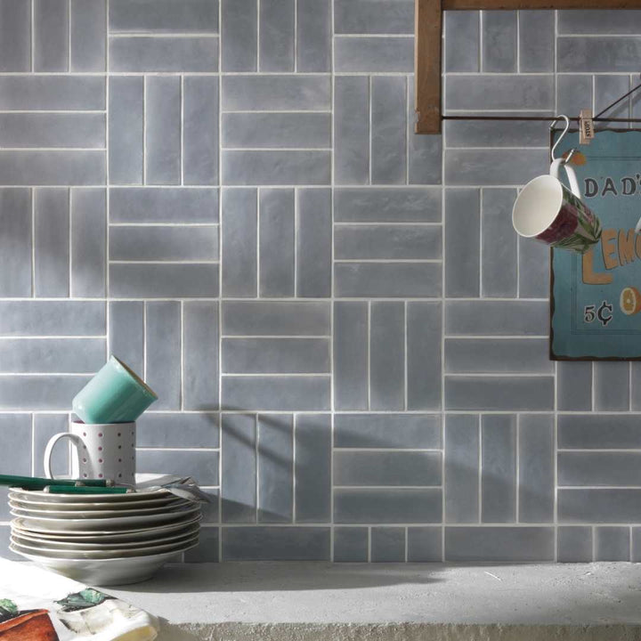Galileo 2" x 6" Platino Porcelain Glossy Tile