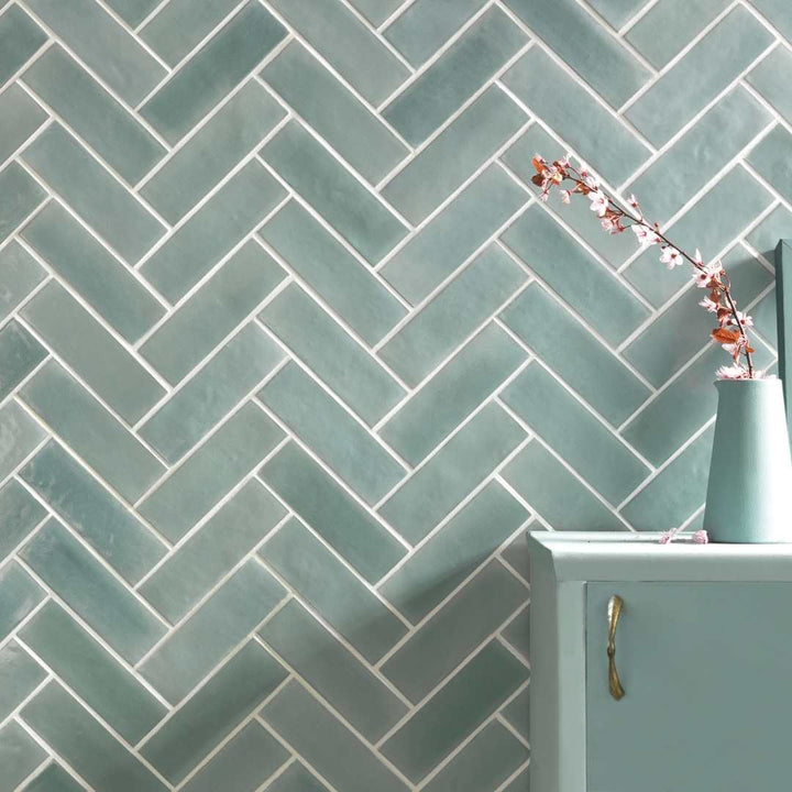 Galileo 2" x 6" Verdemare Porcelain Glossy Tile