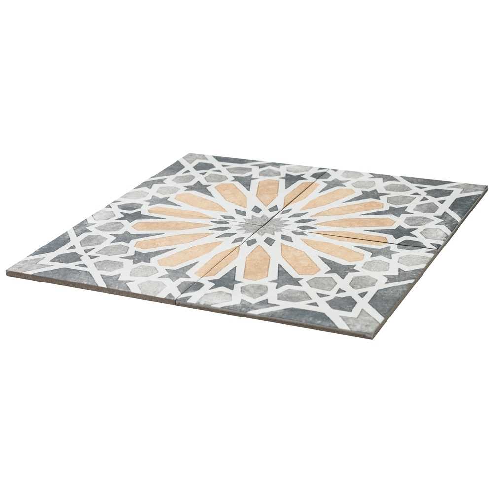 Garden Sunflower 8"x8" Citrine Porcelain Matte Tile