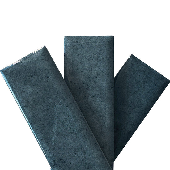 Lazio 2"x8" Deep Blue Porcelain Glossy Tile