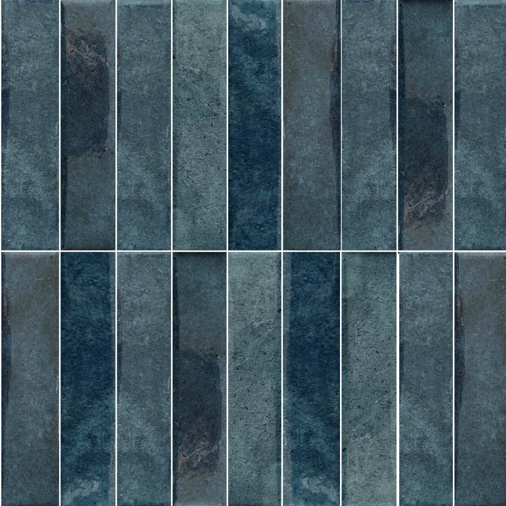 Lazio 2"x8" Deep Blue Porcelain Glossy Tile