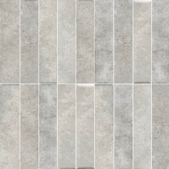 Lazio 2"x8" Grey Porcelain Glossy Tile