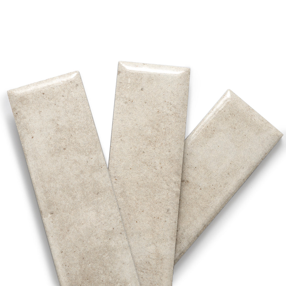 Lazio 2"x8" Sand Porcelain Glossy Tile