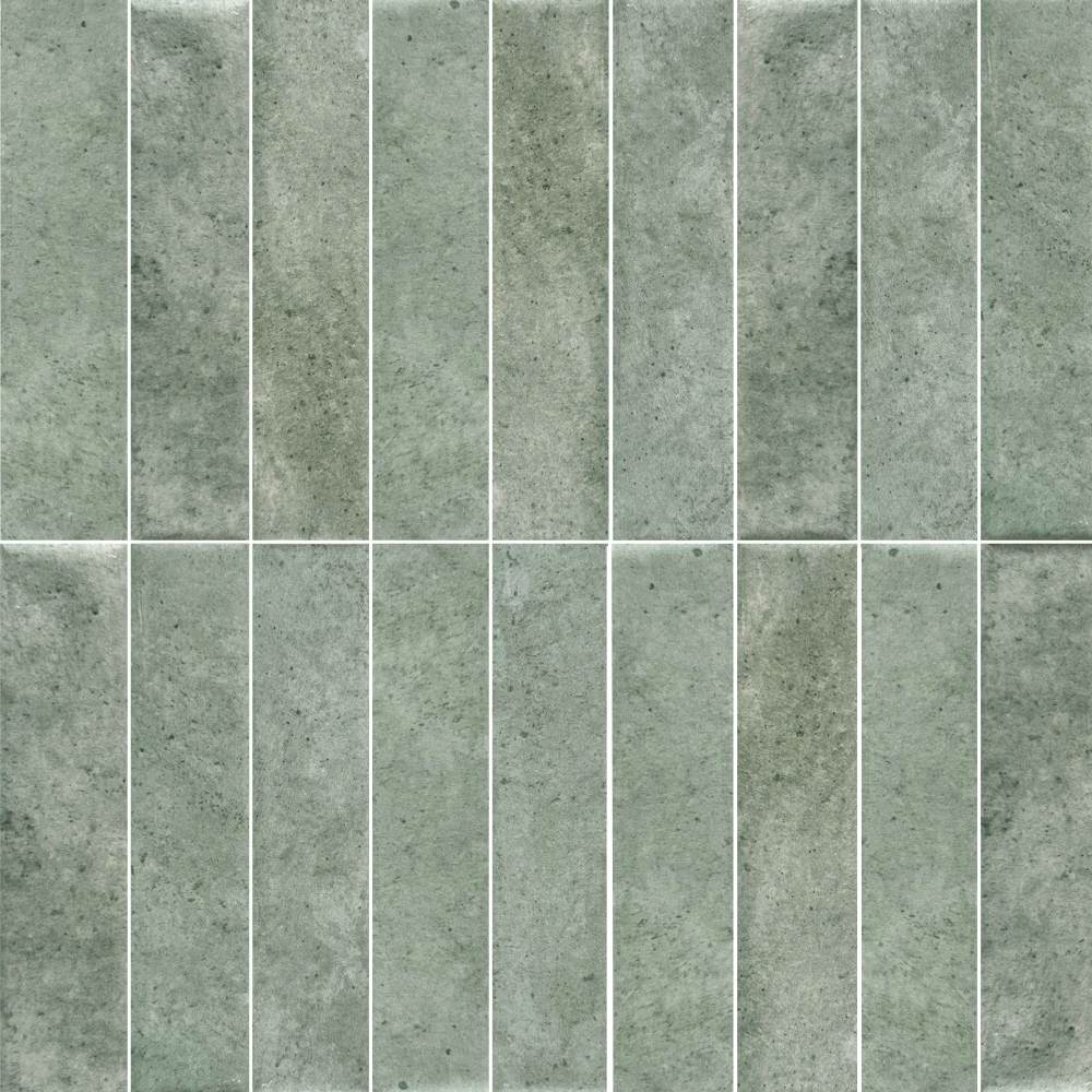 Lazio 2"x8" Sage Porcelain Glossy Tile