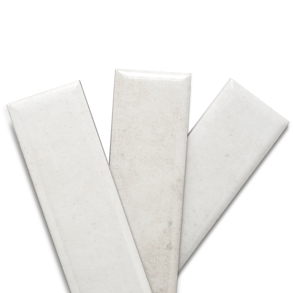 Lazio 2"x8" Snow Porcelain Glossy Tile