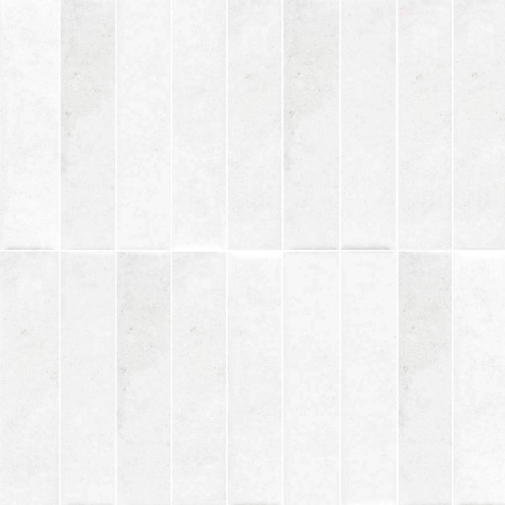 Lazio 2"x8" Snow Porcelain Glossy Tile
