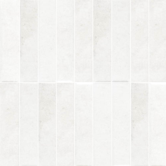Lazio 2"x8" Snow Porcelain Glossy Tile