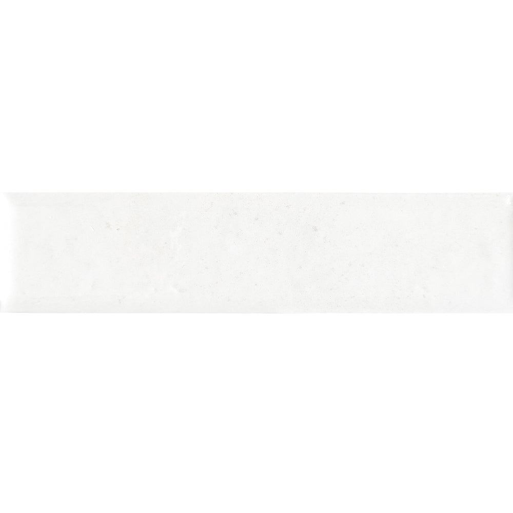 Lazio 2"x8" Snow Porcelain Glossy Tile