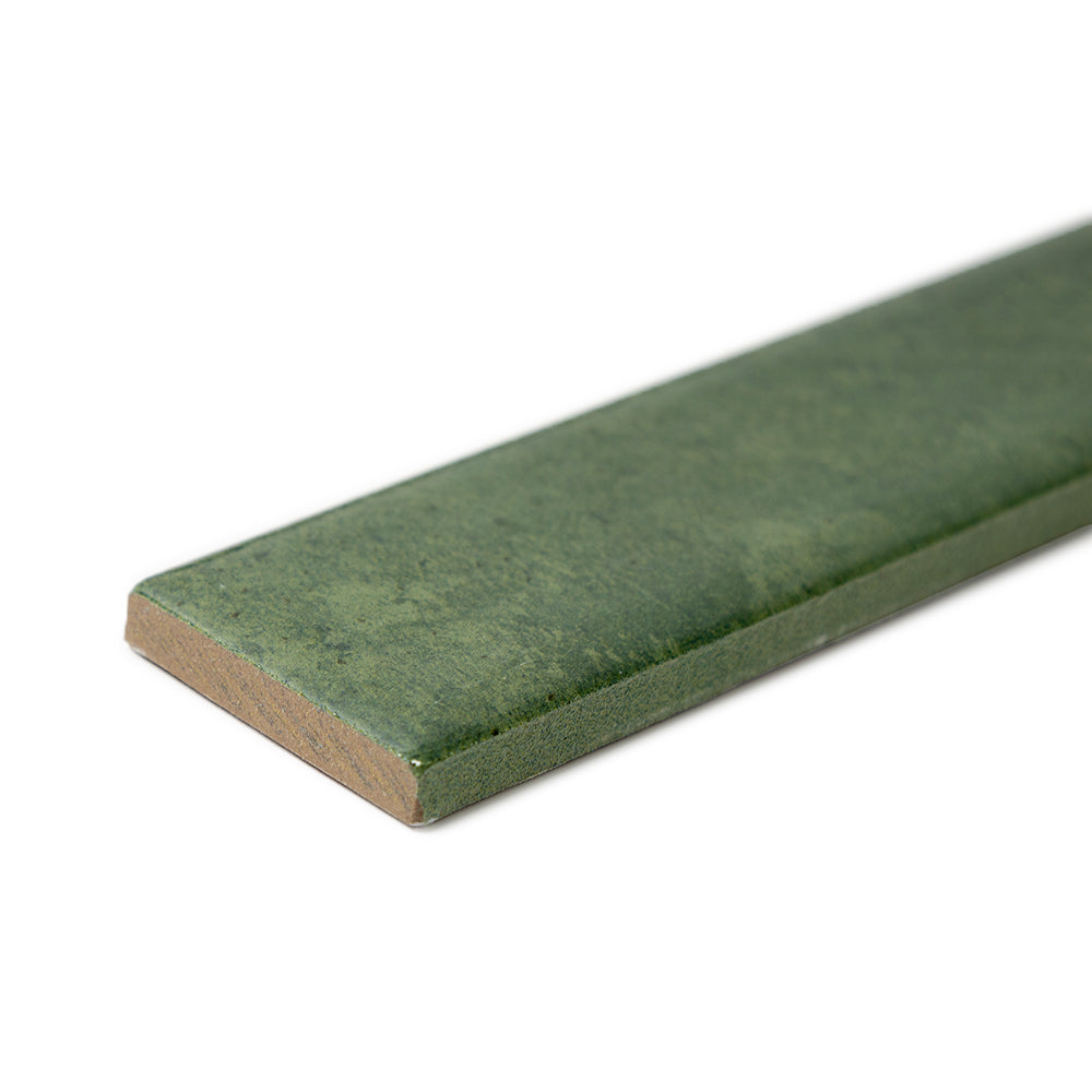 Lazio 2"x8" Verde Porcelain Glossy Tile