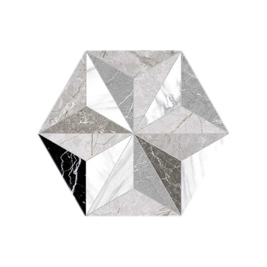 Osiris 8" x 9" Grey Porcelain Matte Tile