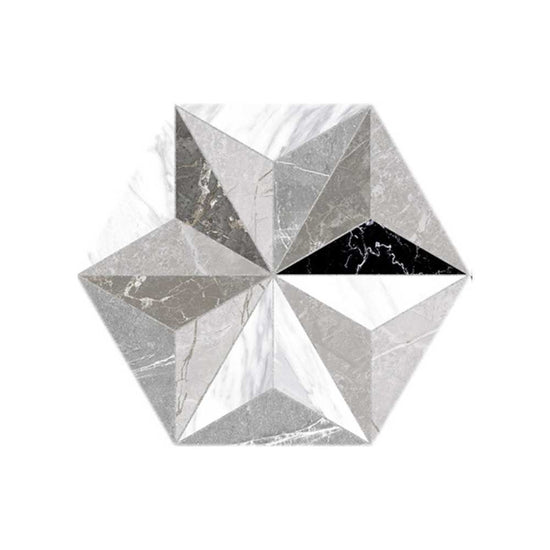 Osiris 8" x 9" Grey Porcelain Matte Tile