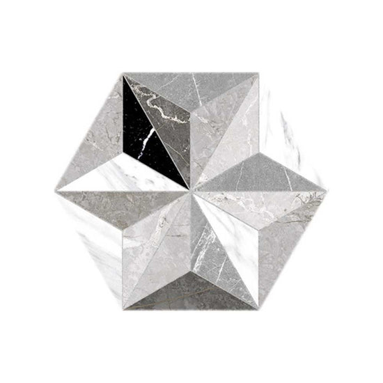 Osiris 8" x 9" Grey Porcelain Matte Tile