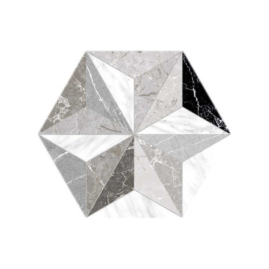 Osiris 8" x 9" Grey Porcelain Matte Tile