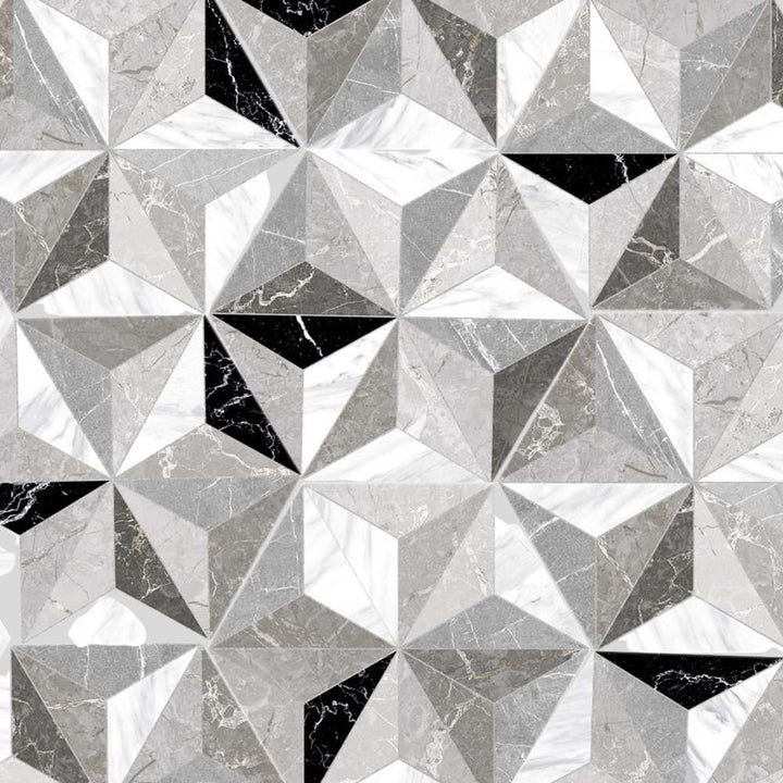 Osiris 8" x 9" Grey Porcelain Matte Tile