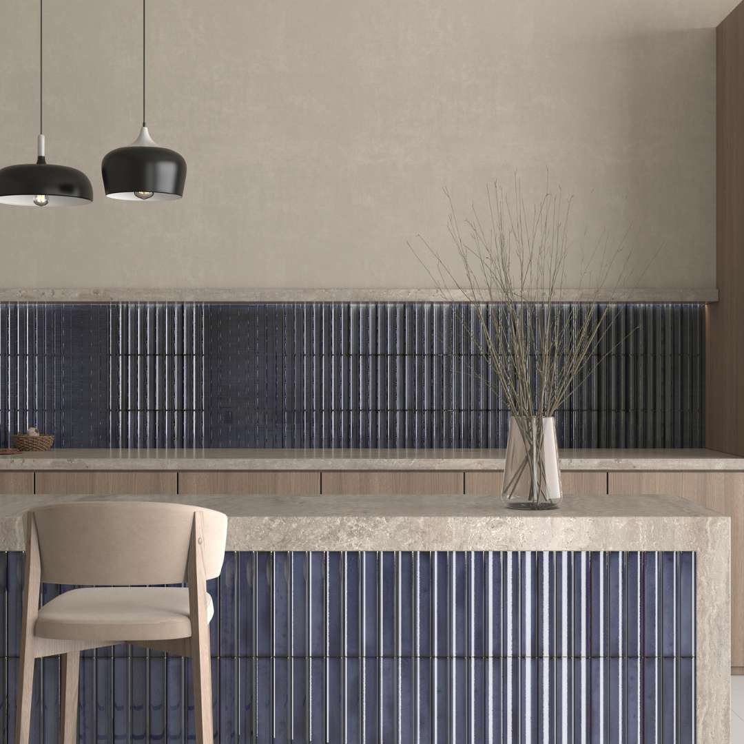 Sakura Fluted 4.5"x9" Porcelain Glossy Tile