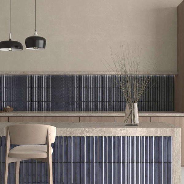 Sakura Fluted 4.5"x9" Porcelain Glossy Tile