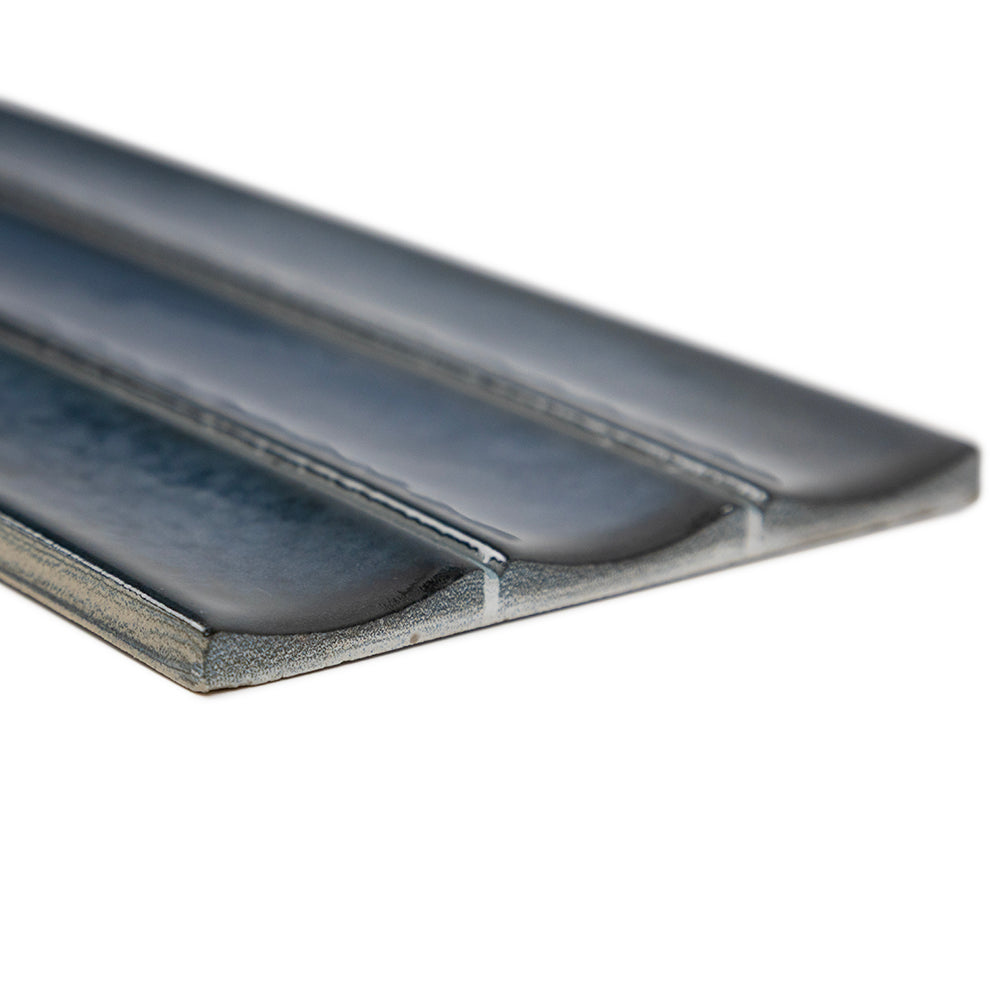 Sakura Fluted 4.5"x9" Porcelain Glossy Tile