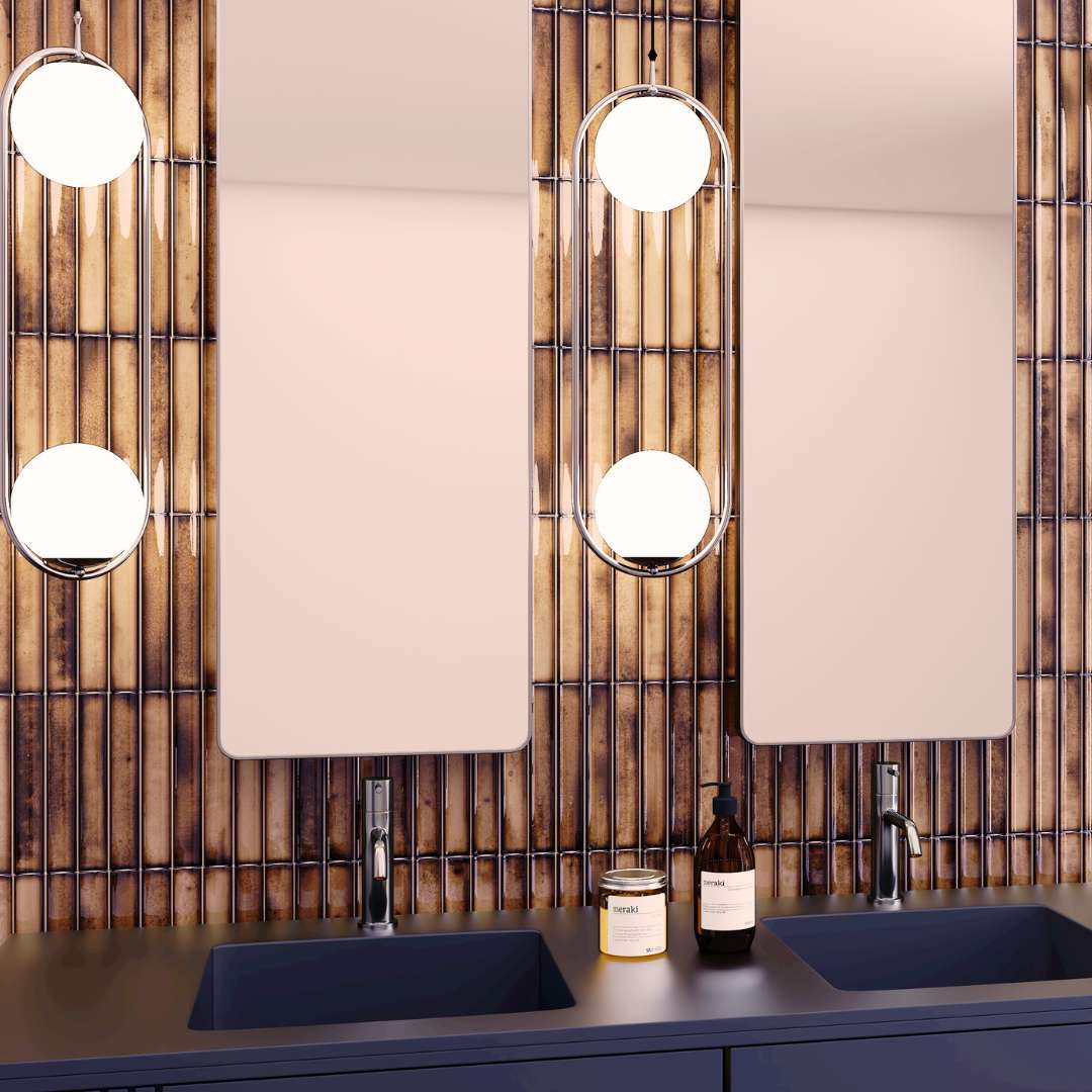 Sakura Fluted 4.5x9 Caramel 6.86sf/cs