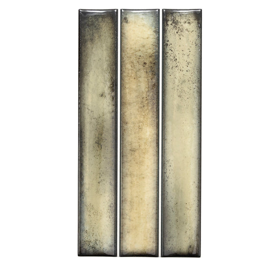 Sakura Fluted 4.5" x 9" Khaki Porcelain Glossy Tile
