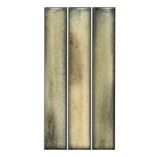 Sakura Fluted 4.5" x 9" Khaki Porcelain Glossy Tile