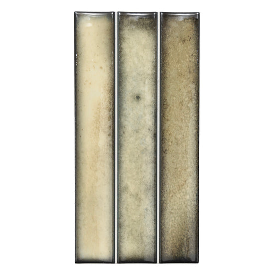 Sakura Fluted 4.5" x 9" Khaki Porcelain Glossy Tile