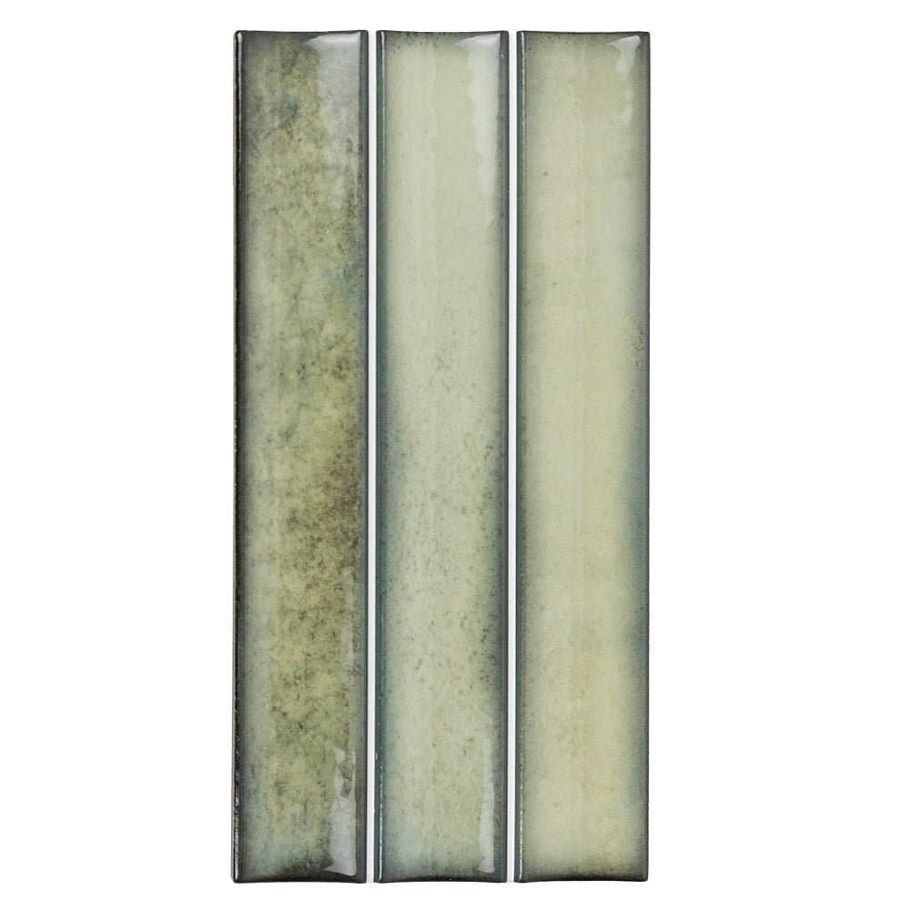 Sakura Fluted 4.5" x 9" Salvia Porcelain Glossy Tile