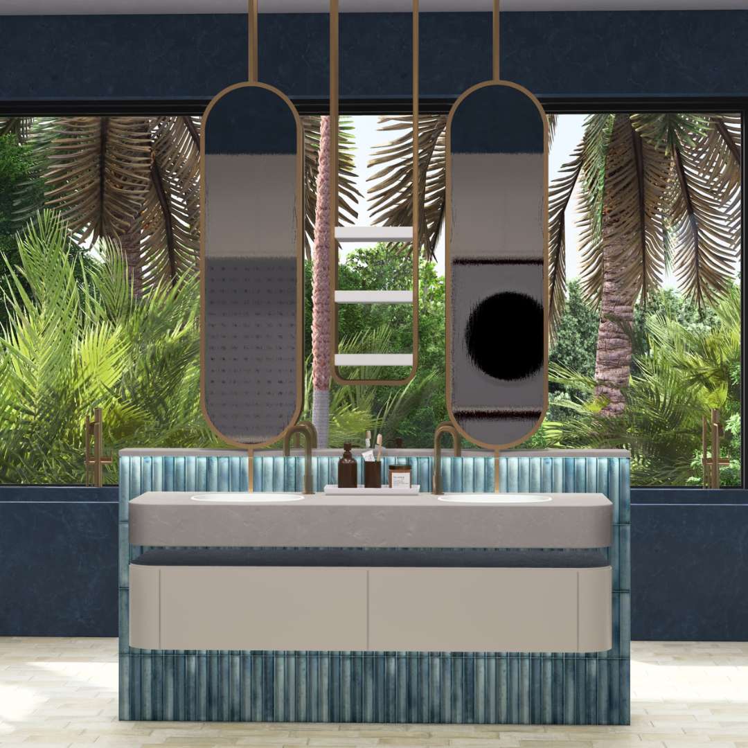 Sakura Fluted 4.5x9 Sea Blue 6.86sf/cs