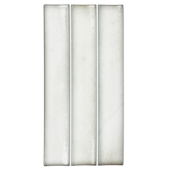 Sakura Fluted 4.5" x 9" Snow Porcelain Glossy Tile