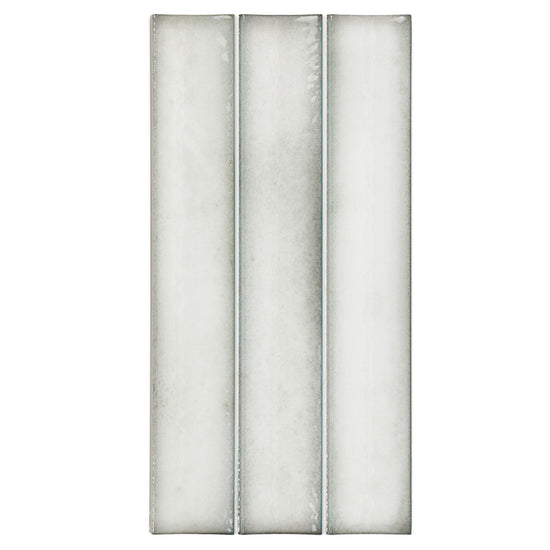 Sakura Fluted 4.5" x 9" Snow Porcelain Glossy Tile