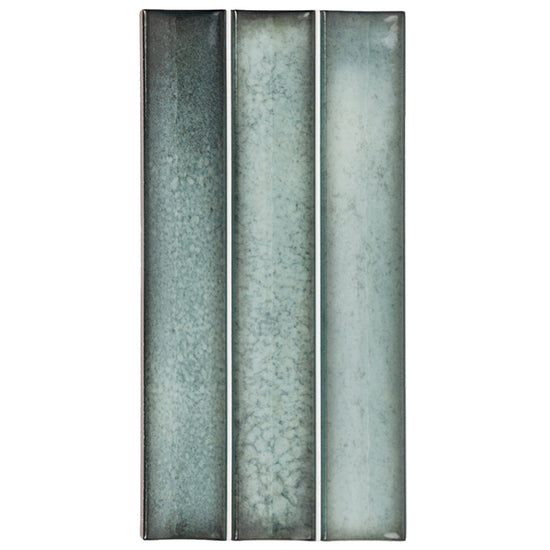 Sakura Fluted 4.5" x 9" Winter Blue Porcelain Glossy Tile