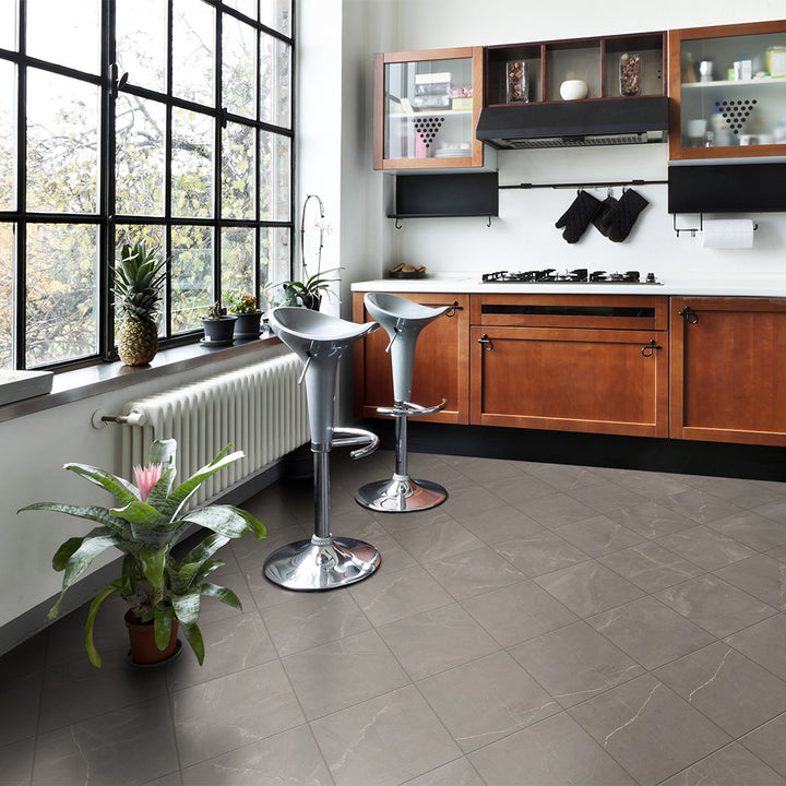 Windsor 12"x12" Amani Grey Porcelain Matte Tile