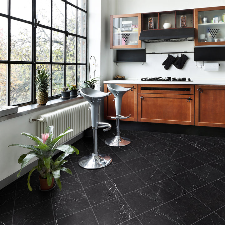 Windsor Nero Marquina Porcelain Matte Tile