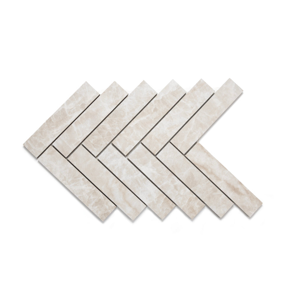 Galleria Taj Mahal 1"x6" Porcelain Matte Mosaic