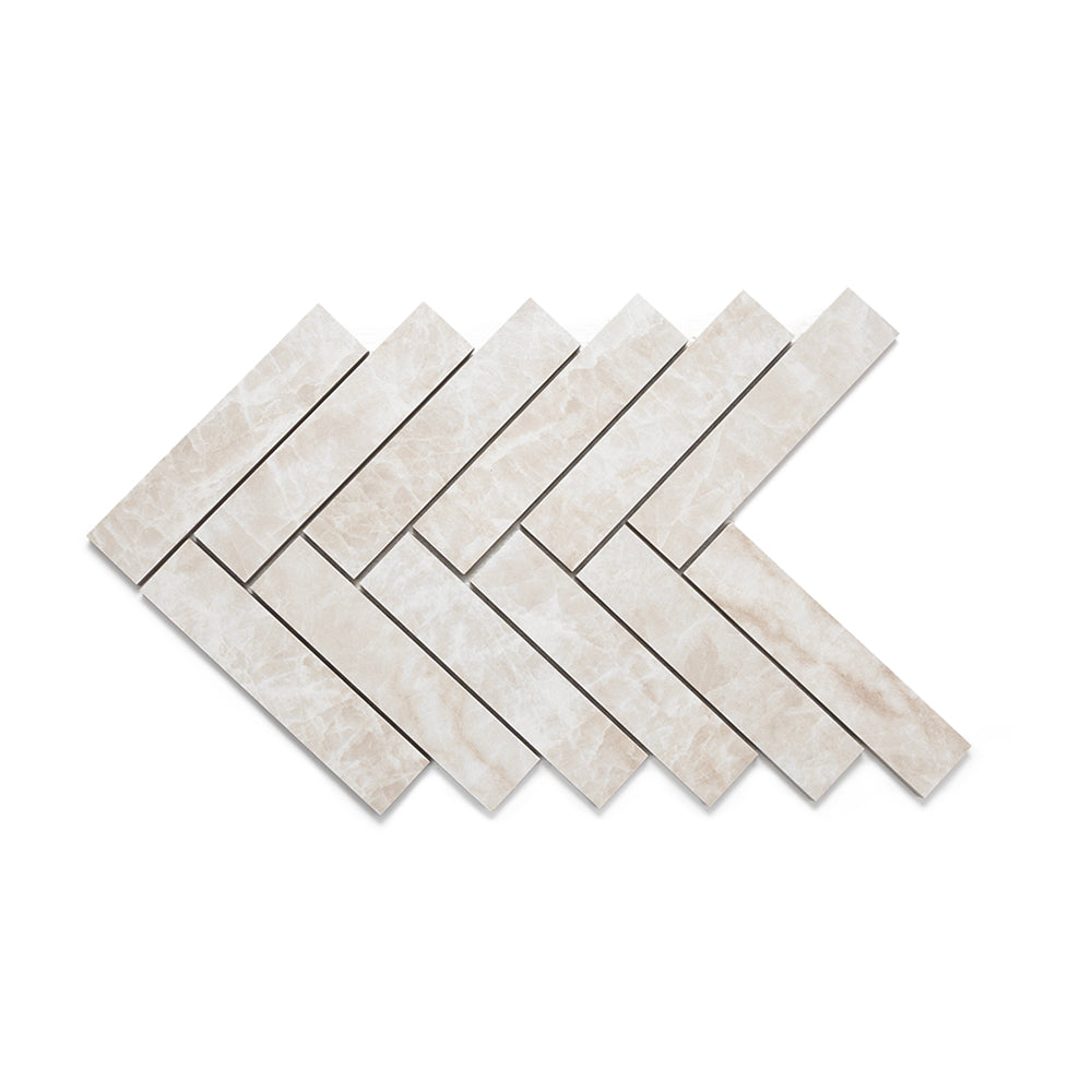 Galleria Taj Mahal 1"x6" Porcelain Matte Mosaic