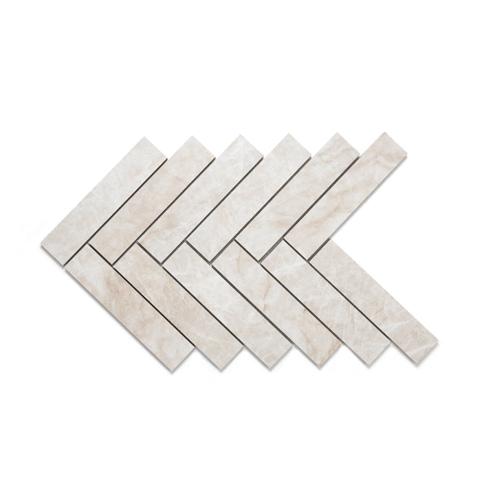 Galleria Taj Mahal 1"x6" Porcelain Matte Mosaic