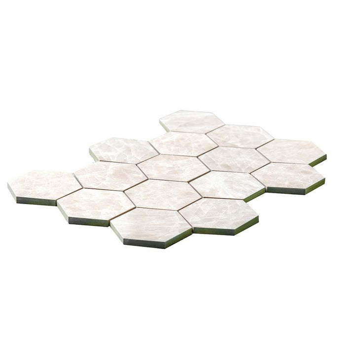 Galleria Taj Mahal 3"x3" Porcelain Lappato Mosaic