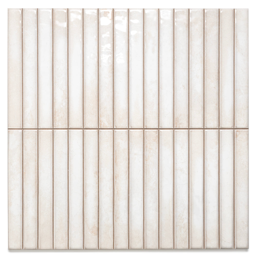 Castilla 14"x14" Pearl Ceramic Glossy Tile