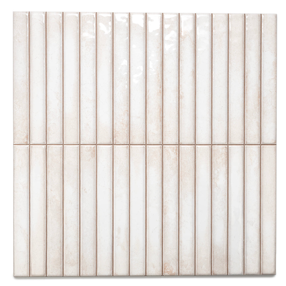Castilla 14"x14" Pearl Ceramic Glossy Tile