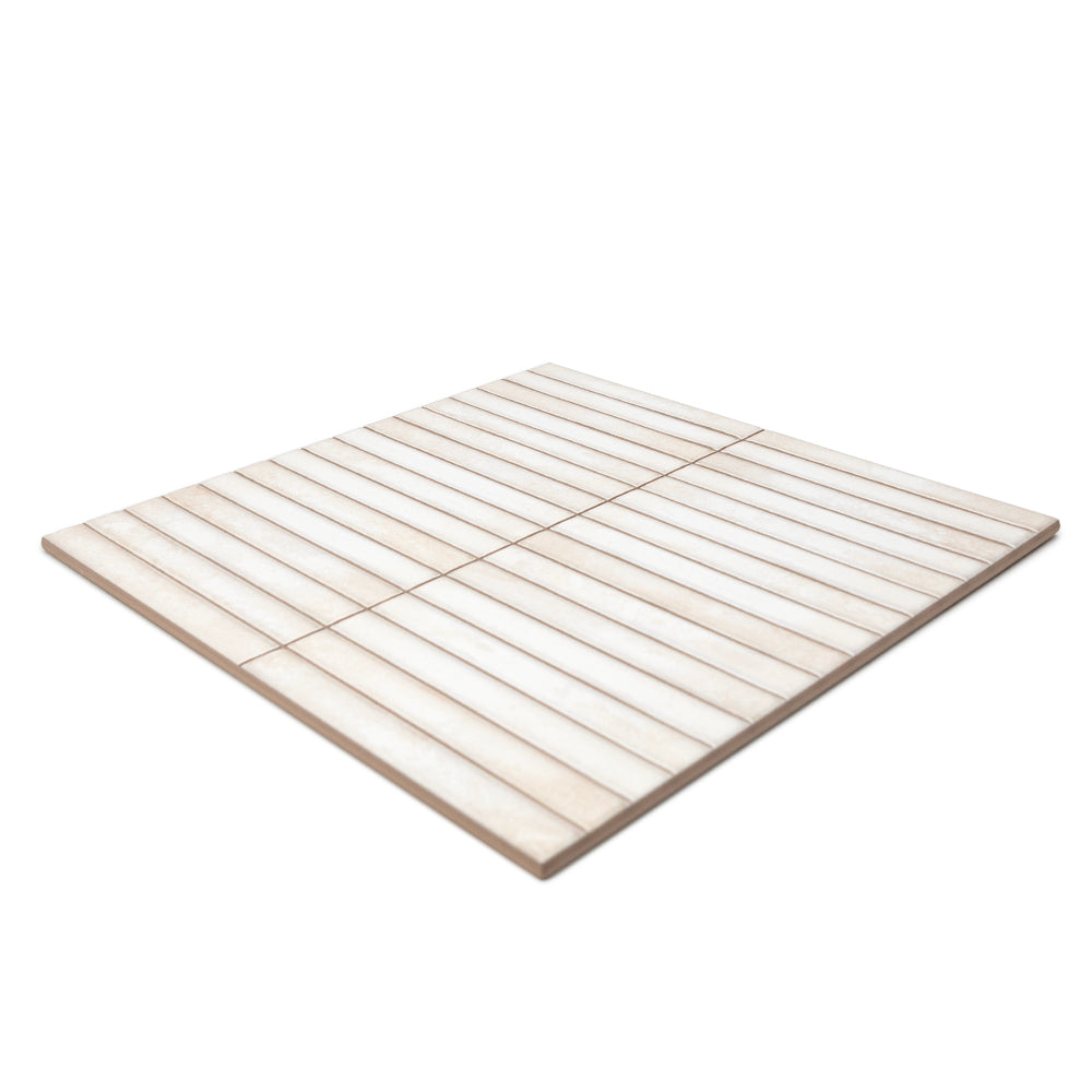 Castilla 14"x14" Pearl Ceramic Glossy Tile