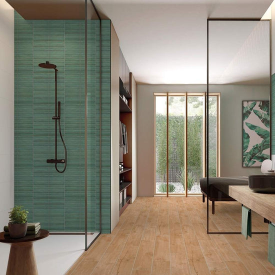 Castilla 14"x14" Sage Ceramic Glossy Tile