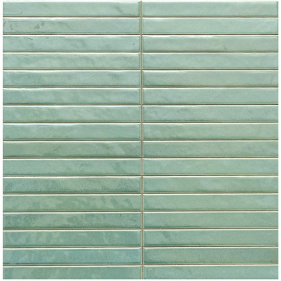 Castilla 14"x14" Sage Ceramic Glossy Tile