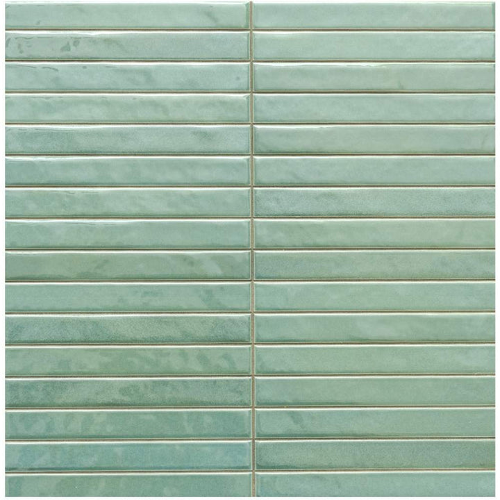 Castilla 14"x14" Sage Ceramic Glossy Tile