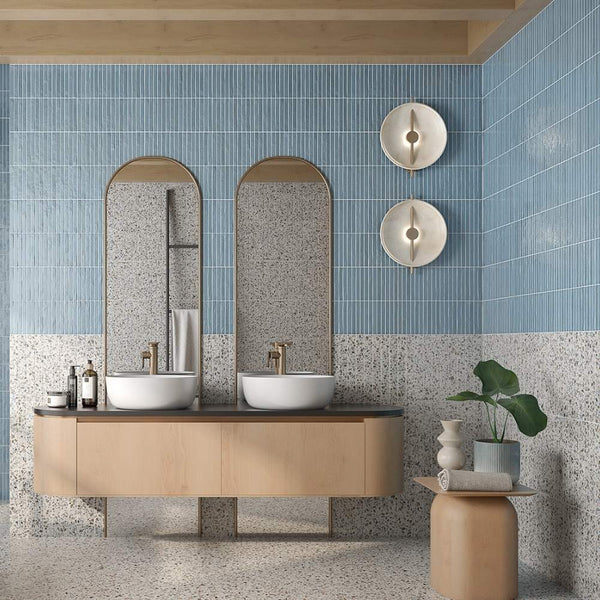 Castilla 14"x14" Teal Ceramic Glossy Tile