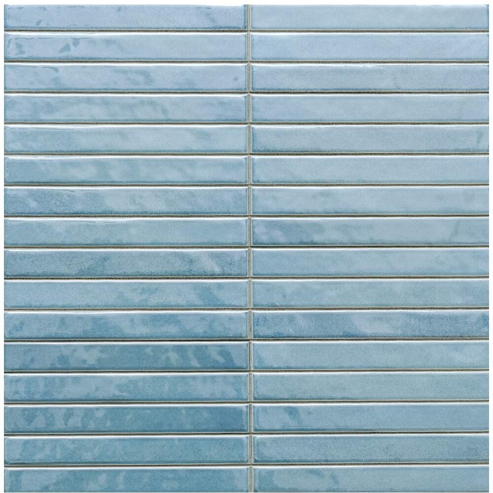 Castilla 14"x14" Teal Ceramic Glossy Tile