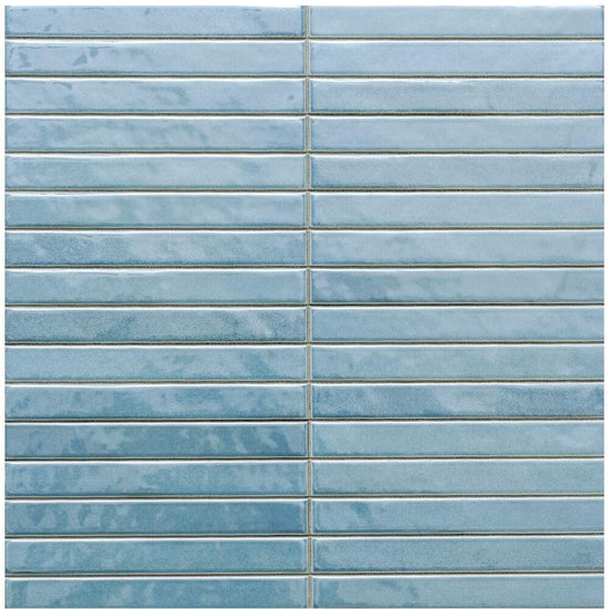 Castilla 14"x14" Teal Ceramic Glossy Tile