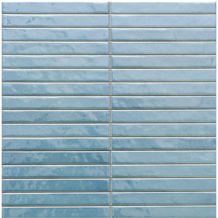 Castilla 14"x14" Teal Ceramic Glossy Tile